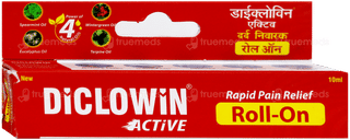 Diclowin Active New Rapid Pain Relief Roll On 10Ml