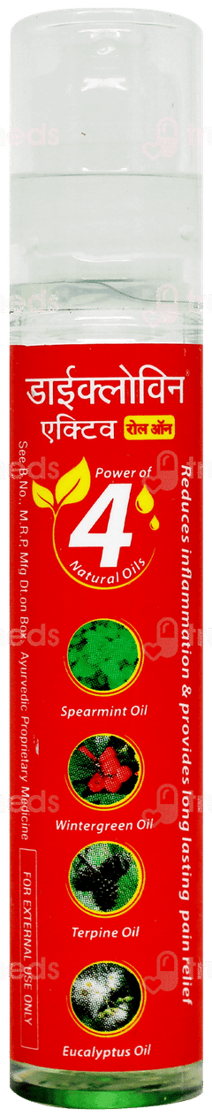 Diclowin Active New Rapid Pain Relief Roll On 10Ml
