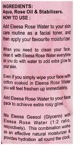 Eleesa Premium Rose Water 120Ml