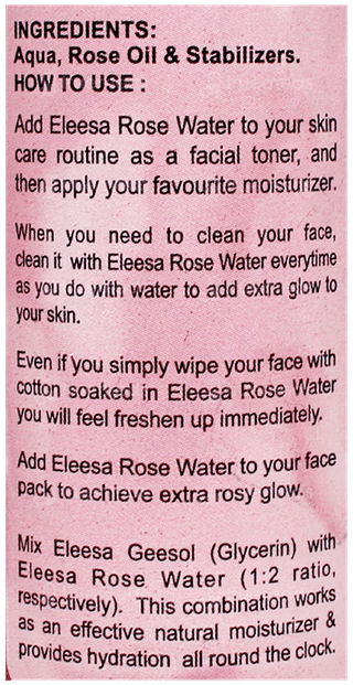 Eleesa Premium Rose Water 120Ml