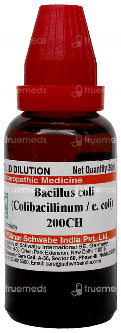 Dr Willmar Schwabe Bacillus Coli (Colibacillinum/E. Coli) 200Ch Dilution 30Ml