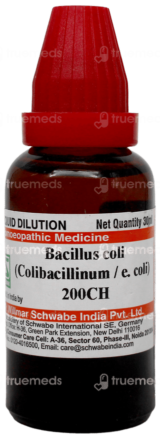 Dr Willmar Schwabe Bacillus Coli (Colibacillinum/E. Coli) 200Ch Dilution 30Ml