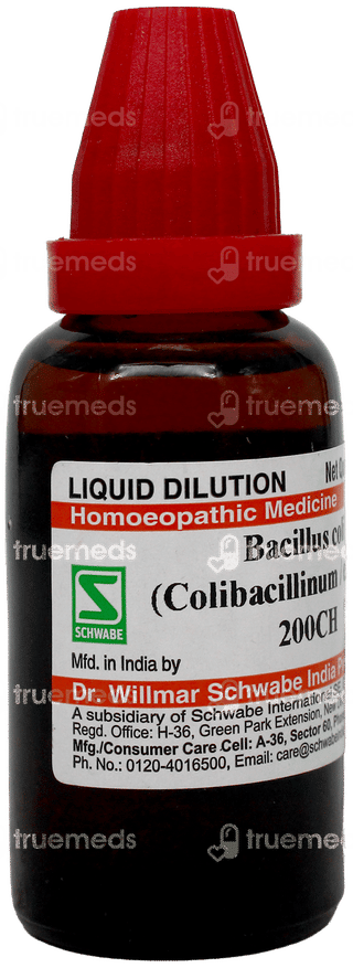 Dr Willmar Schwabe Bacillus Coli (Colibacillinum/E. Coli) 200Ch Dilution 30Ml