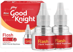 Good Knight Flash Liquid Vaporiser New Rifill 45Ml Pack Of 2