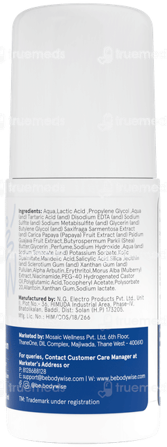 Be Bodywise 6% Aha Bha Underarm Roll On 50Ml
