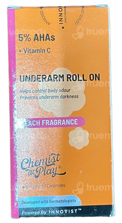 Chemist At Play 5% Ahas + Vitamin C Peach Fragrance Underarm Roll On 40Ml Chemist At Play 5% Ahas + Vitamin C Peach Fragrance Underarm Roll On 40Ml