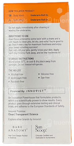 Chemist At Play 5% Ahas + Vitamin C Peach Fragrance Underarm Roll On 40Ml
