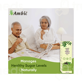 Ambic Neem Karela Jamun Sugar Free Ras 1000ml