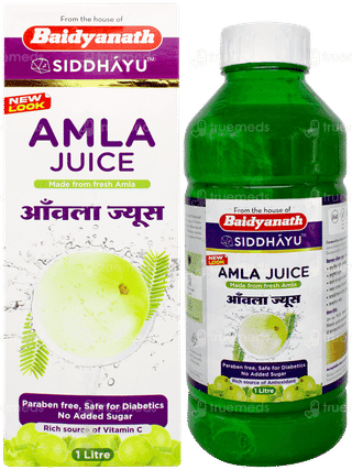 Baidyanath Siddhayu Amla No Added Sugar Juice 1litre