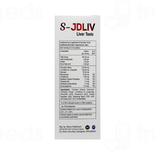 S Jdliv Sugar Free Liver Tonic 200ml