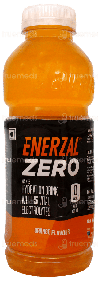 Enerzal Zero Orange Flavour Rehydration Drink 500ml