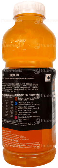 Enerzal Zero Orange Flavour Rehydration Drink 500ml