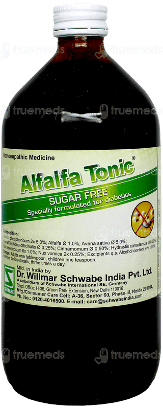 Dr Willmar Schwabe Alfalfa Sugar Free Tonic 500ml
