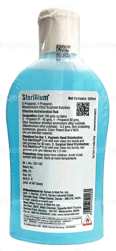 Sterillium Rub In Hand Disinfectant 100Ml