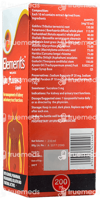 Elements Uri Flush 3 Liquid 200ml