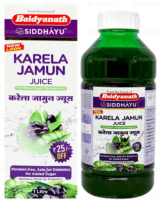 Baidyanath Karela Jamun No Added Sugar Juice 1litre