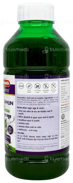 Baidyanath Karela Jamun No Added Sugar Juice 1litre