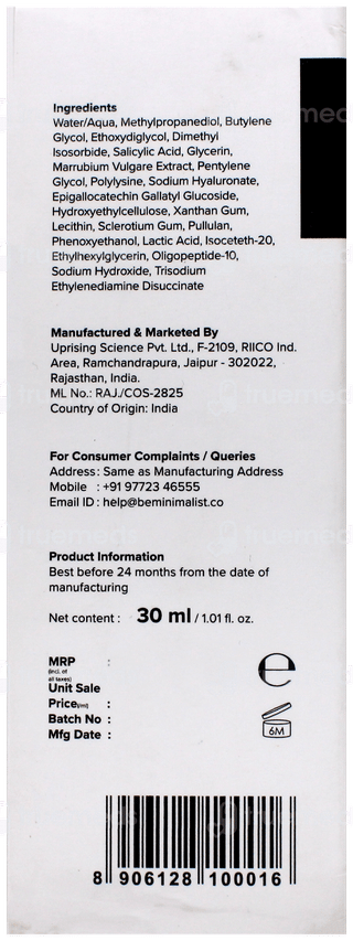 Minimalist Salicylic Acid 02% Face Serum 30Ml