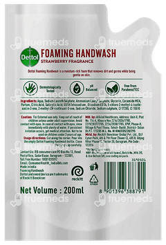 Dettol Foaming Strawberry Fragrance Refill Handwash 200ml