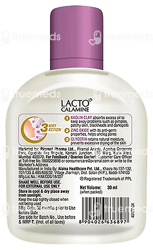 Lacto Calamine For Oily Skin Face Lotion 30ml