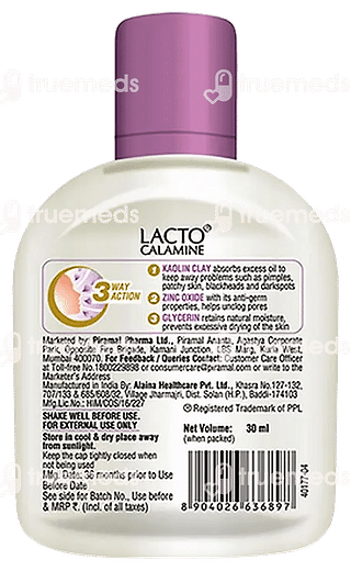 Lacto Calamine For Oily Skin Face Lotion 30 ML