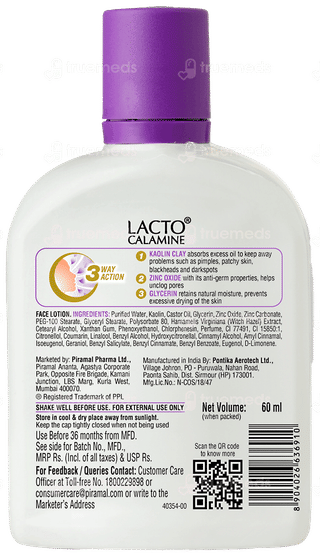 Lacto Calamine Oil Balance Lotion 60ml