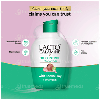 Lacto Calamine Oil Balance With Aloe Vera Lotion 120ml