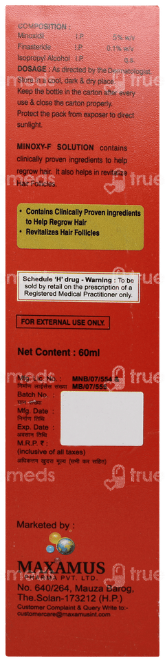Minoxy F Solution 60ml