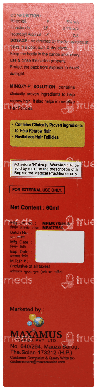 Minoxy F Solution 60ml