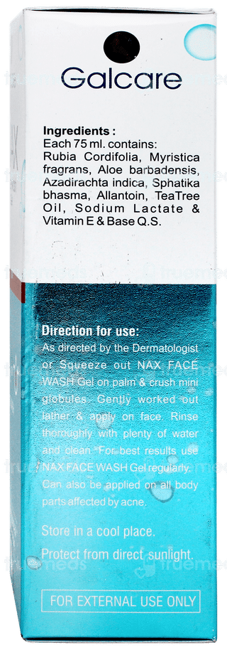 Nax Face Wash Gel 75ml