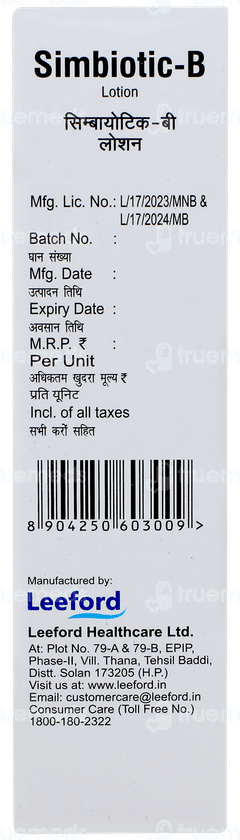 Simbiotic B Lotion 25ml