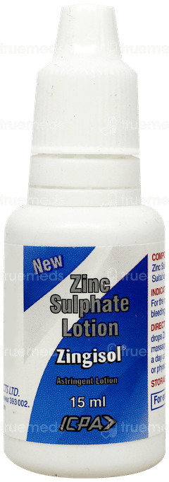 Zingisol New Astringent Lotion 15Ml