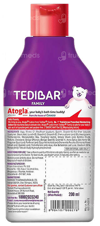 Tedibar Atogla Baby Moisturizing Lotion 200ml