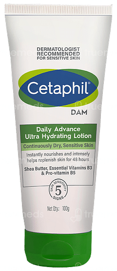 Cetaphil Dam Daily Advance Ultra Hydrating Lotion 100gm