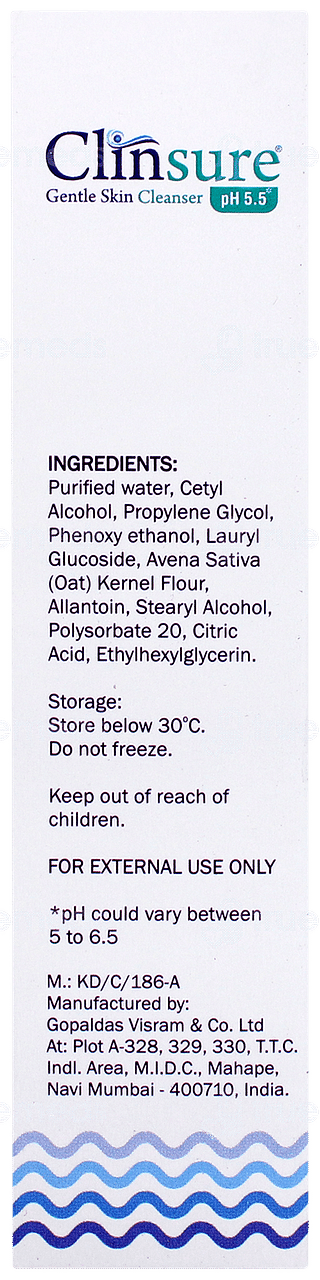 Clinsure Gentle Skin Cleanser 125ml