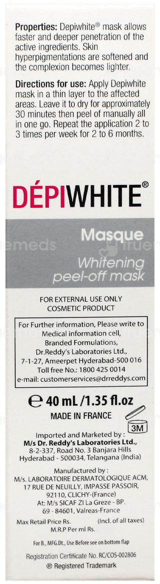 Depiwhite Masque Peel Off Mask 40Ml