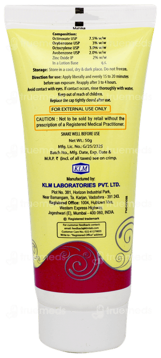 Ekran Spf 30 Pa++ Lotion 50gm
