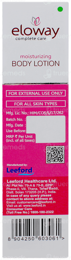 Eloway Moisturizing Body Lotion 100ml