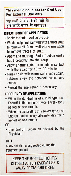 Endruff Lotion 100Ml Endruff Lotion 100Ml