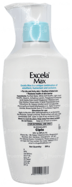 Excela Max Moisturiser 200gm