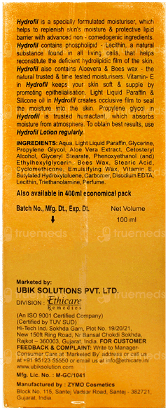 Hydrofil Emollient Lotion 100Ml