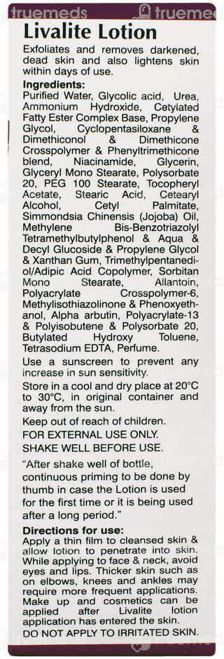 Livalite Lotion 30ml