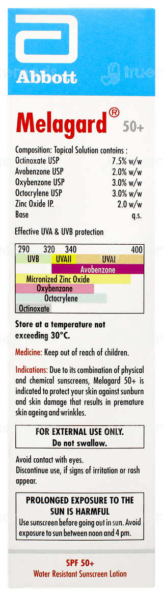 Melagard 50+ Sunscreen Lotion 60ml