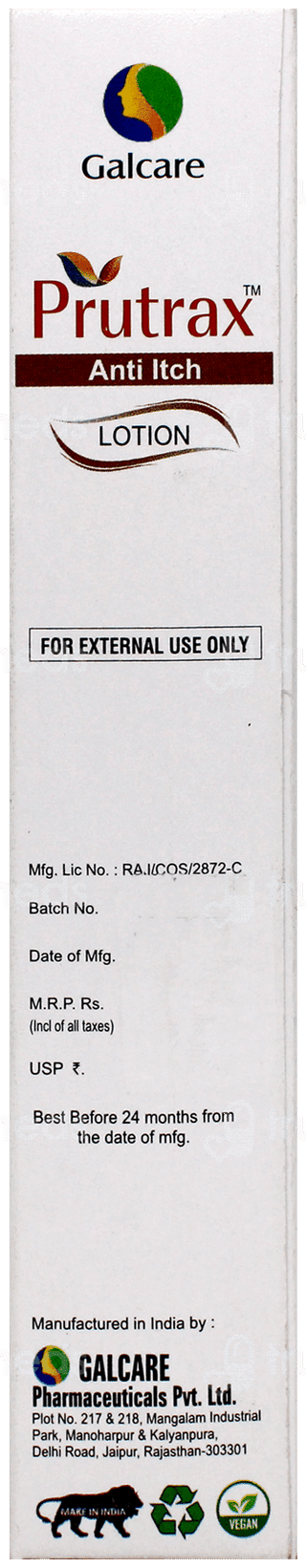 Prutrax Anti Itch Lotion 100Ml