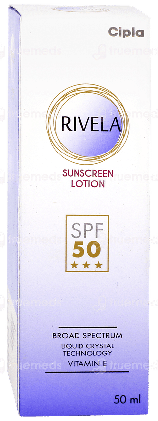 Rivela Spf 50 Sunscreen Lotion 50ml