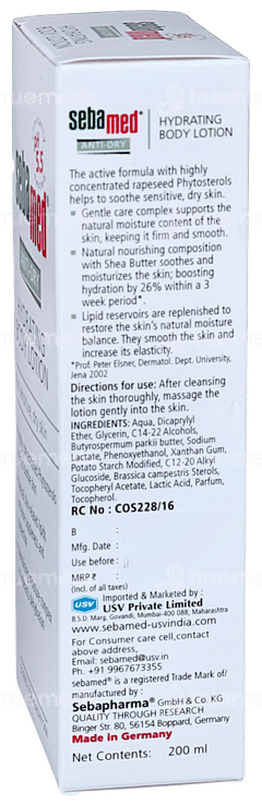 Sebamed Anti Dry Hydrating Lotion 200ml