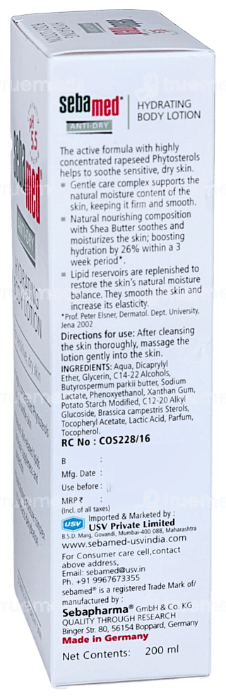 Sebamed Anti Dry Hydrating Lotion 200ml