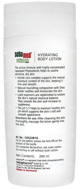 Sebamed Anti Dry Hydrating Lotion 200ml