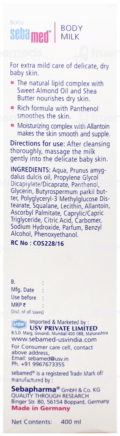 Sebamed Baby Body Milk 400Ml
