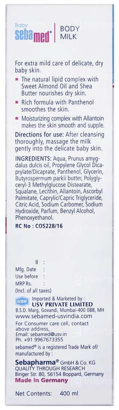 Sebamed Baby Body Milk 400ml